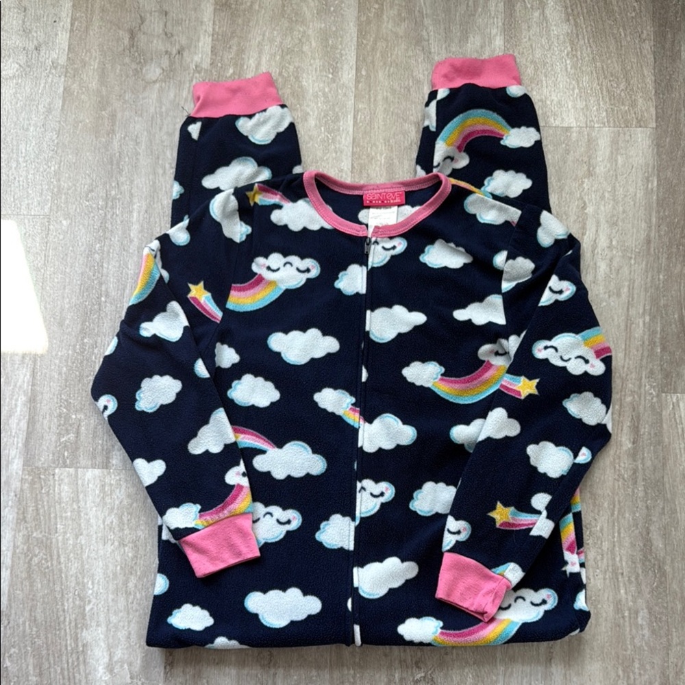 Saint Eve kids one piece zip front pajamas